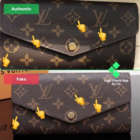 louis vuitton zipper wallet real vs fake